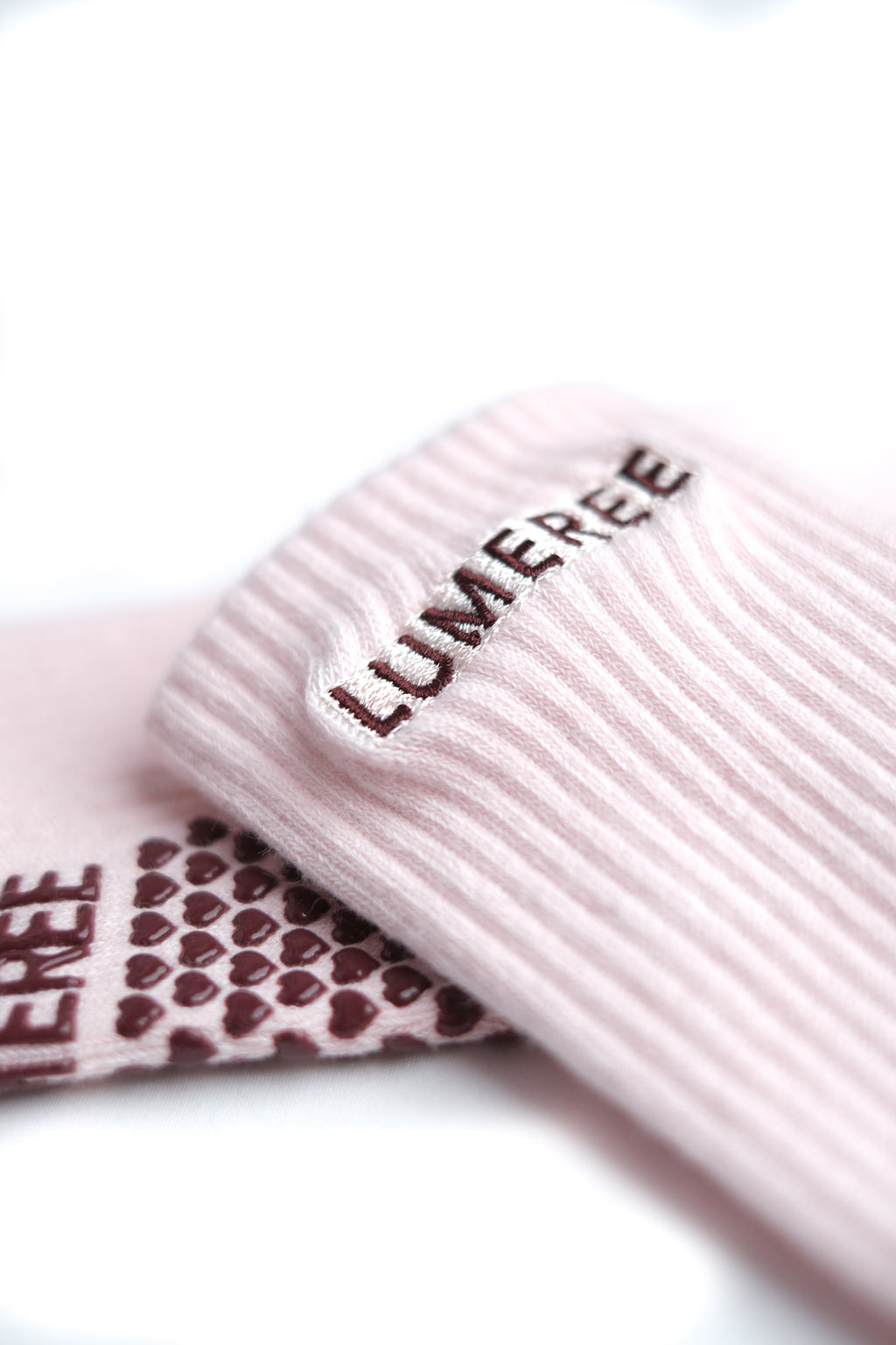 Dusty Rose Grip Sock