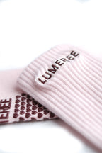 Dusty Rose Grip Sock