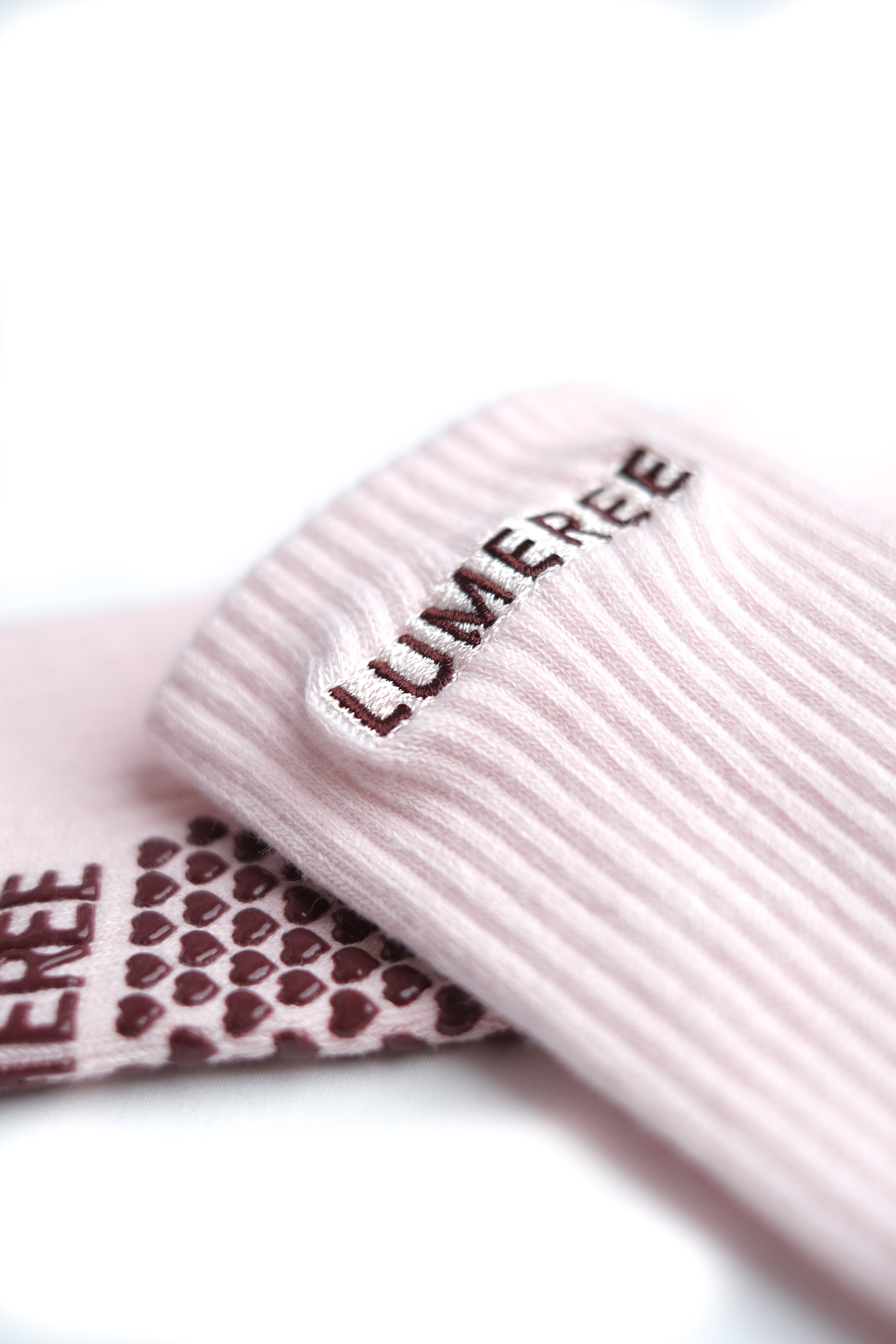 Dusty Rose Grip Sock