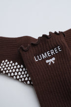 Mocha Grip Socks