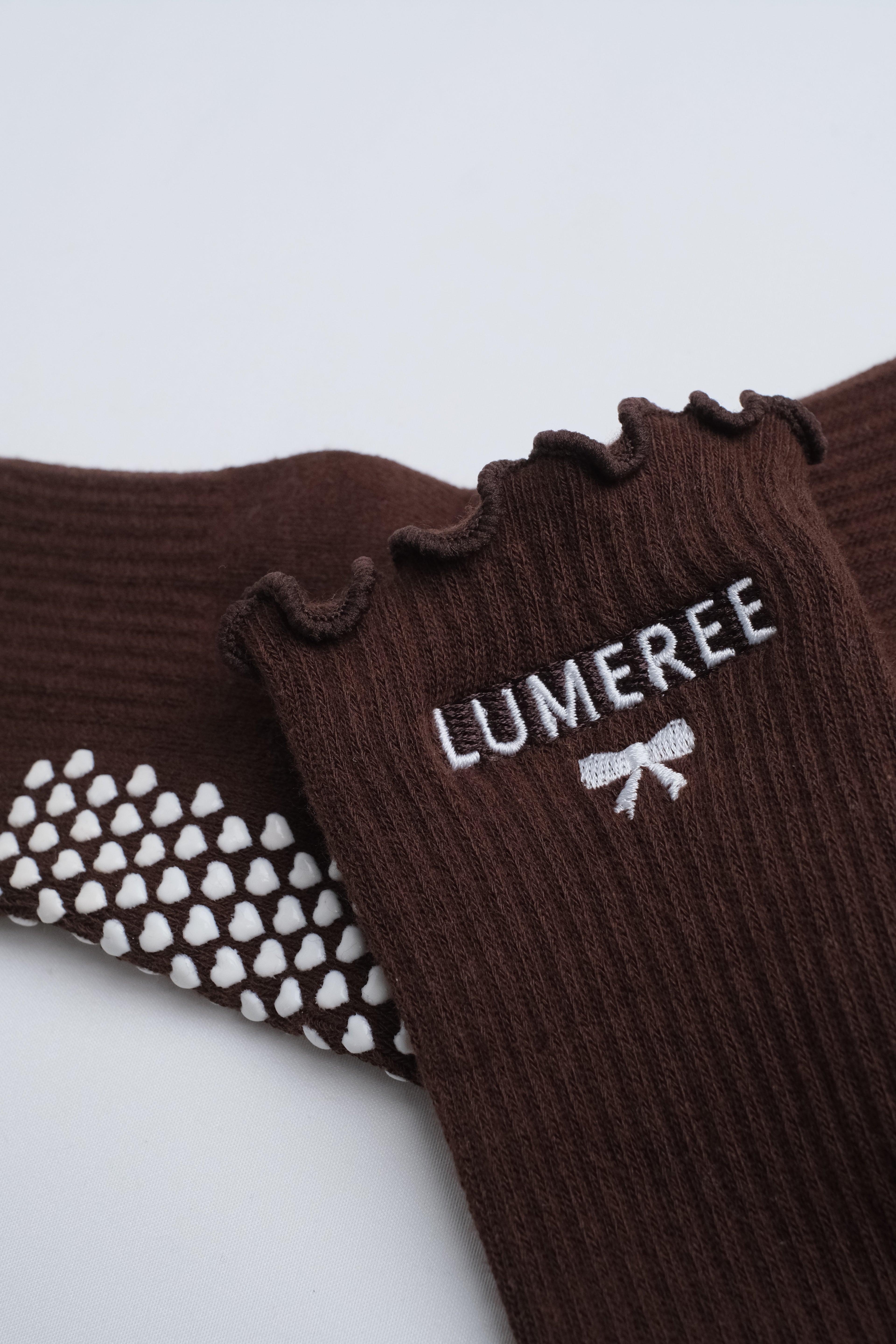 Mocha Grip Socks