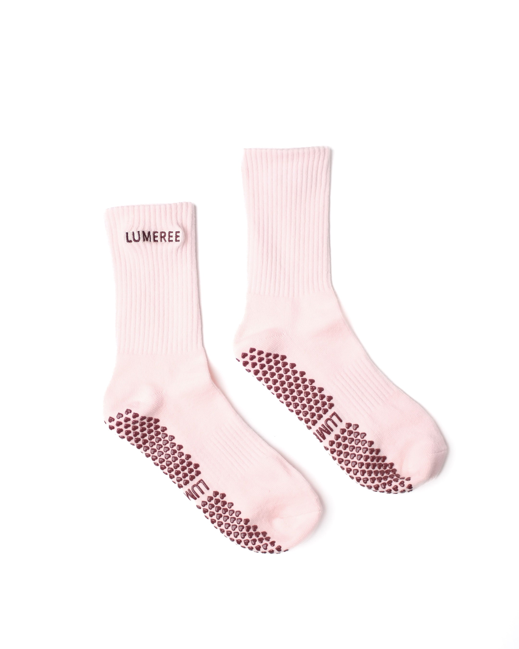 Dusty Rose Grip Sock
